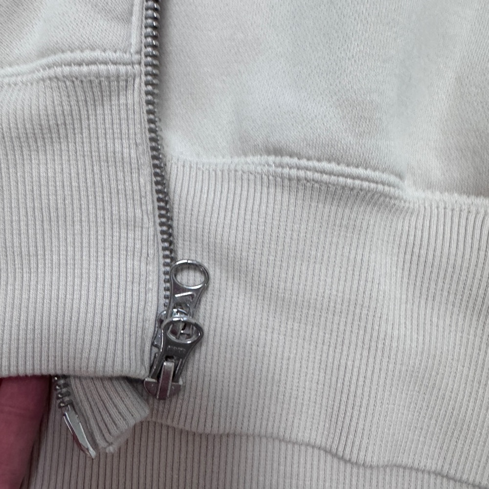 Nike Womens Phoenix Fleece Full Zip Hoodie Size XS Oversized Cream Jacket - Picture 9 of 9
